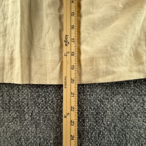 VTG KATHARINE HAMNETT London Ivory Skirt Italy Made Size 42 Cotton Woven Women - Picture 7 of 15